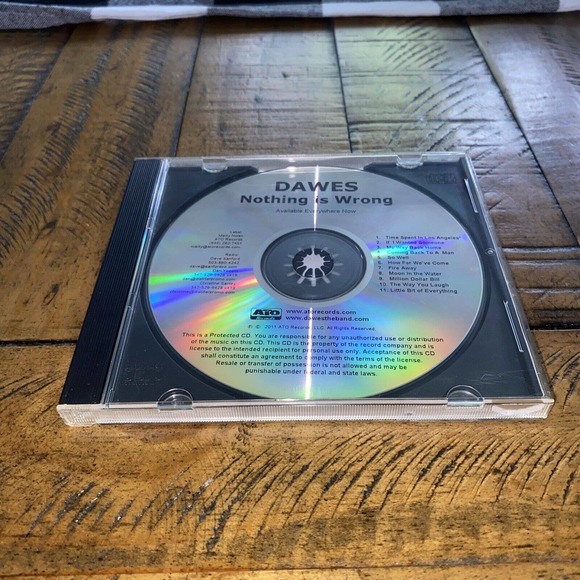 Nothing Is Wrong by Dawes (CD, 2011) ATO Records Promotional - Picture 1 of 4